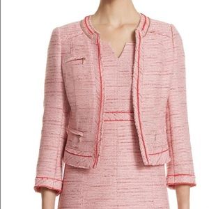 ❤️ Very Nice Pink Tweed Shift Dress Jacket Set 2